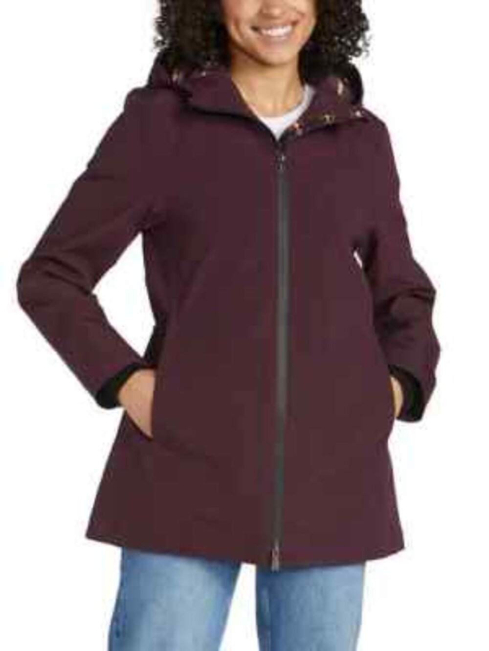 Pendleton Women's Hooded Rain Jacket - XL Plum